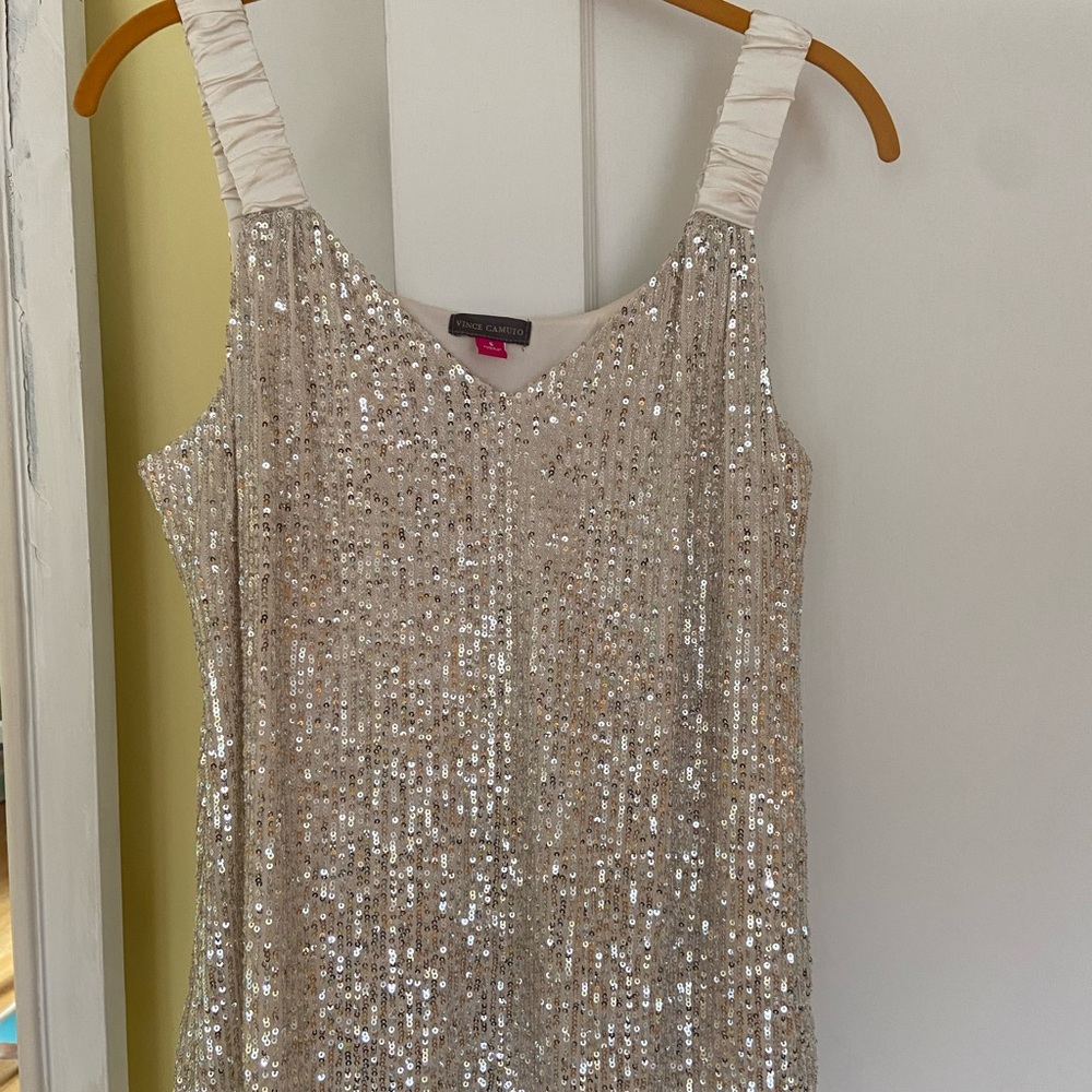 Vince Camuto Sparkling Sequin Top
